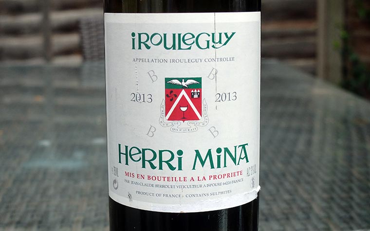 Jean-Claude Berrouet, Herri Mina Blanc, Irouleguy, 2013